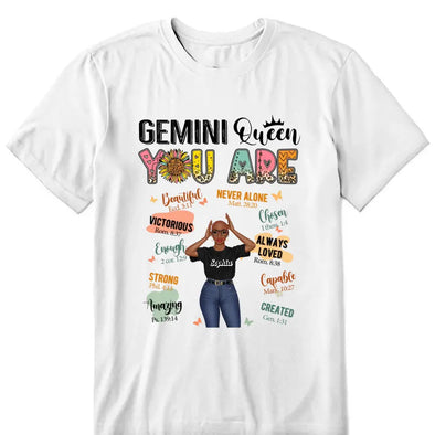 Gemini Girl, Gemini Birthday Shirts For Woman, Gemini Birthday Month, Gemini Cotton T-Shirt For Her
