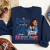 This Queen Makes 50 Look Fabulous, Stepping Into My 50th Birthday Live A Diva Shirt, Custom 50th Birthday Shirt For Women, 50 Years Old Birthday Shirt, Personalized Birthday Gift