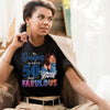 This Queen Makes 50 Look Fabulous, Stepping Into My 50th Birthday Live A Diva Shirt, Custom 50th Birthday Shirt For Women, 50 Years Old Birthday Shirt, Personalized Birthday Gift
