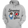 Stepping Into My 50th Birthday Like A Diva, Custom Birthday Shirts, Turning 50 Shirt