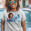Custom Name and Age Birthday Shirt, Custom Birthday Women Shirt, It's My Birthday Shirt, Birthday 50th Shirt