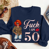 Custom Fuck I am 50th Shirt, Fuck She is 50 T Shirt, Birthday Squad Tshirt, Girls Bday T Shirt, Birthday Bitch Tee, 50th Birthday Gift Women