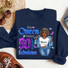 This Queen Makes 50 Look Fabulous, Stepping Into My 50th Birthday Live A Diva Shirt, Custom 50th Birthday Shirt For Women, 50 Years Old Birthday Shirt, Personalized Birthday Gift