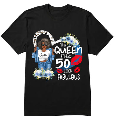 This Queen Makes 50 Look Fabulous 50th Birthday Shirt,Turning 50, 50th Birthday Shirts For Her