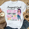 Personalized Birthday Month Shirt, Name and Age Birthday Shirt, Custom Birthday Women Shirt, I'm Living My Best Life I Ain't Goin' Back And Forth With You Shirt