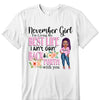 Personalized Birthday Month Shirt, Name and Age Birthday Shirt, Custom Birthday Women Shirt, I'm Living My Best Life I Ain't Goin' Back And Forth With You Shirt