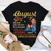 Personalized Custom Birthday Month Shirt, Name and Age Birthday Shirt, Custom Birthday Women Shirt, She Slay She Prays She Is Beautiful Bold She Smile At Her Haters Like A Boss In Control Shirt