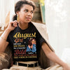 Personalized Custom Birthday Month Shirt, Name and Age Birthday Shirt, Custom Birthday Women Shirt, She Slay She Prays She Is Beautiful Bold She Smile At Her Haters Like A Boss In Control Shirt