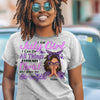 Personalized Birthday Month Shirt, Name and Age Birthday Shirt, Custom Birthday Women Shirt, I Can All Things Though Christ Who Give Me Strengh Shirt