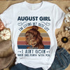Personalized I'm Living My Best Life Shirt, I Ain't Goin Back and Forth With You Shirt,  Birthday Month Shirt, Custom Month of Women Birthday Shirt, Custom Photos birthday shirt