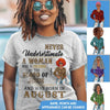 Never Underestimate A Woman Who Is Covered By The Blood Of Jesus And Was Born In Shirt, Birthday Month Shirt, Custom Month of Women Birthday Shirt, 50th birthday shirt