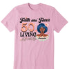 Customized Birthday Queen Faith and Favor Living My Blessed Life, Birthday Shirt Women, Custom Shirt