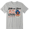 Customized Birthday Queen Faith and Favor Living My Blessed Life, Birthday Shirt Women, Custom Shirt