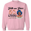 Customized Birthday Queen Faith and Favor Living My Blessed Life, Birthday Shirt Women, Custom Shirt