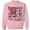 Stepping into 50 Like A Diva Shirt, 50th birthday shirt Ideas, 50th Birthday Shirts, 50th Birthday Shirt Ideas For Her