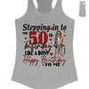 Stepping into 50 Like A Diva Shirt, 50th birthday shirt Ideas, 50th Birthday Shirts, 50th Birthday Shirt Ideas For Her