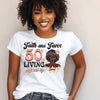 Customized Birthday Queen Faith and Favor Living My Blessed Life, Birthday Shirt Women, Custom Shirt