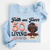 Customized Birthday Queen Faith and Favor Living My Blessed Life, Birthday Shirt Women, Custom Shirt