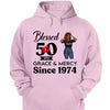 Customized 50th Birthday Shirts For Women, Blessed Birthday Tee Shirt, Custom Birthday Tee, Blessed By God