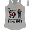Customized 50th Birthday Shirts For Women, Blessed Birthday Tee Shirt, Custom Birthday Tee, Blessed By God