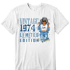 Vintage Customized Hello Fitty Shirt, Custom Birthday Shirt, 50th Birthday Shirt Ideas, 50th Birthday Shirts