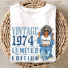 Vintage Customized Hello Fitty Shirt, Custom Birthday Shirt, 50th Birthday Shirt Ideas, 50th Birthday Shirts