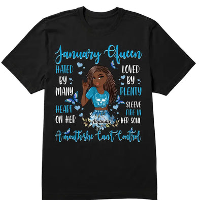 Personalized Custom Birthday Month Shirt, Name and Month Birthday Shirt
