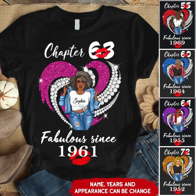 Custom Birthday Shirt, Chapter Shirt, Fabulous Since 19xx Birthday Shirt, Birthday Gift
