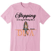 Stepping into my birthday Like A Diva Shirt, Like A Boss, Custom Shirt