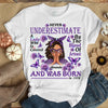 Never Underestimate A Lady, Custom Birthday Shirt