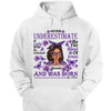 Never Underestimate A Lady, Custom Birthday Shirt