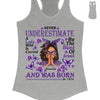 Never Underestimate A Lady, Custom Birthday Shirt