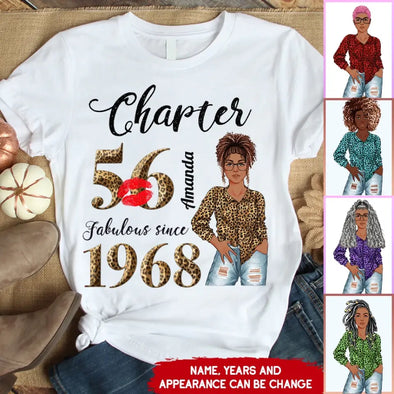 Personalized Birthday Shirt, Chapter And Fabulous Tops, Fabulous Since 19xx Birthday Tshirt