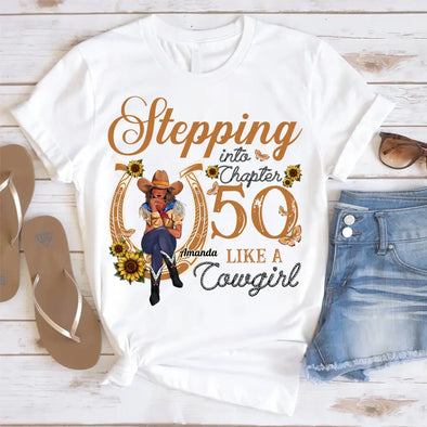 Custom Chapter Shirt, Fabulous Since 19xx Birthday Cowgirl Shirt