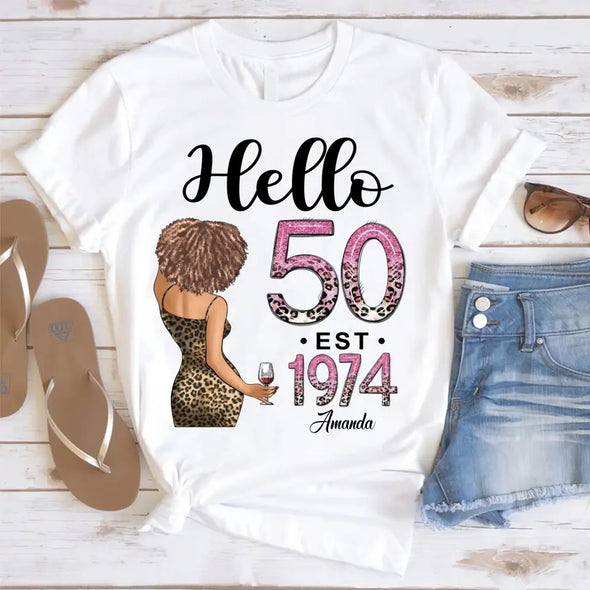 Custom Birthday Shirt, Hello It's My Birthday 19xx Shirt