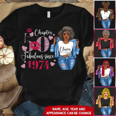 Custom Chapter Shirt, Fabulous Since 19xx Shirt Birthday