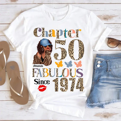 Custom Chapter Birthday, Fabulous Since 19xx Leopard Gift