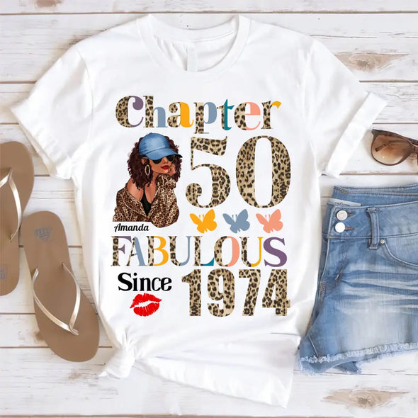 Custom Chapter Birthday, Fabulous Since 19xx Leopard Gift