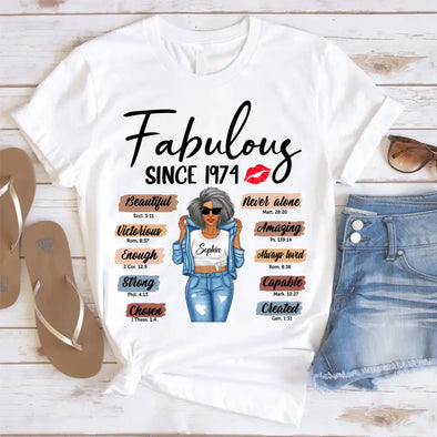 Custom Birthday Shirt, Fabulous Since 19xx Shirt Gift