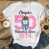 Custom Chapter Shirt, Fabulous Since 19xx Flower
