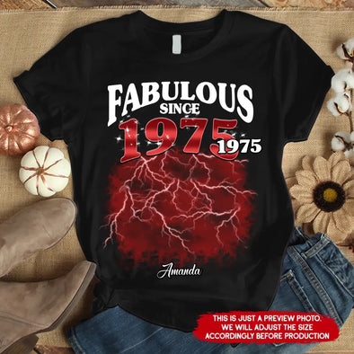 Custom Photo Shirt, Fabulous Since 19xx Birthday