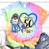 Custom Chapter Shirt, Fabulous Since 19xx Birthday AOP Tie Dye Heart Shirt
