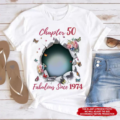 Custom Photo Shirt, Fabulous Since 19xx Birthday Gift
