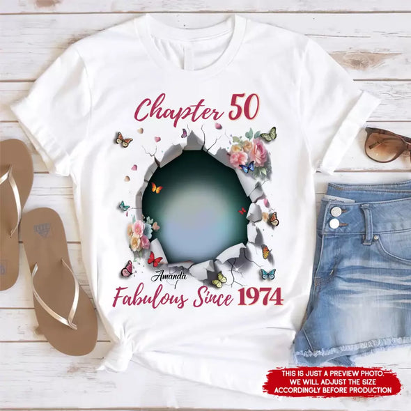 Custom Photo Shirt, Fabulous Since 19xx Birthday Gift