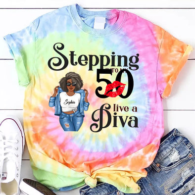 Custom Chapter Shirt, Fabulous Since 19xx Birthday AOP Full Color Tie Dye Shirt