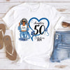Custom Chapter Shirt, Fabulous Since 19xx Birthday AOP Tie Dye Heart Shirt