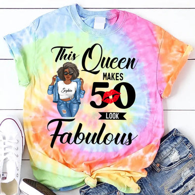 Custom Birthday Shirt, Fabulous Since 19xx Birthday AOP Full Color Shirt