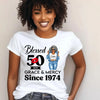 Custom Blessed Shirt, Fabulous Since 19xx Birthday AOP Full Color Shirt