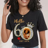 Custom Photo Shirt, Hello It's My Birthday 19xx Shirt