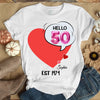 Custom Photo Shirt, Hello It's My Birthday 19xx  Funny Shirt